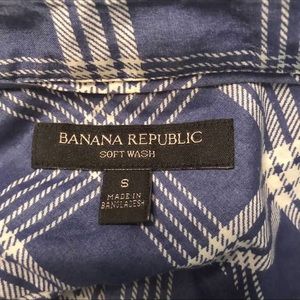 Banana Republic Plaid Button Up Size S Worn Once